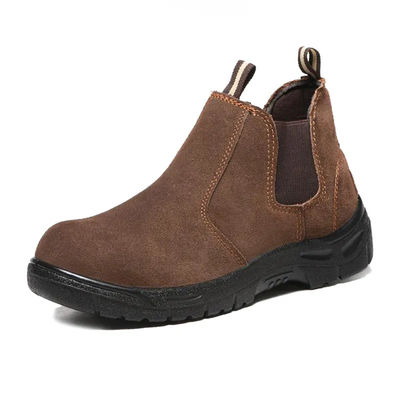 Beli Steel Toe Sepatu Keamanan Listrik Unisex Brown Baju Kerja Boots Resistant Slip online manufacture