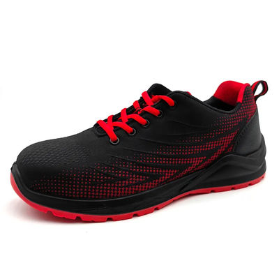 Beli Sepatu keselamatan konstruksi dengan kaki baja / Sepatu keselamatan Flyknit bernapas online manufacture