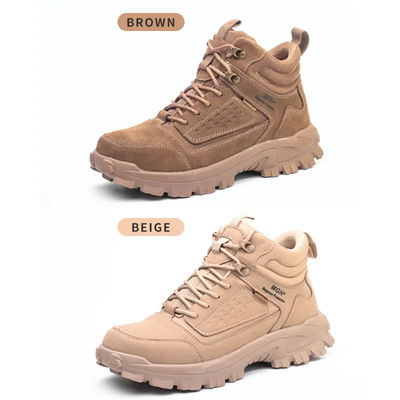 Beli Kevlar Plat Pengelasan Sepatu Keamanan Brown Sepatu Keamanan Pekerjaan baja Toe online manufacture