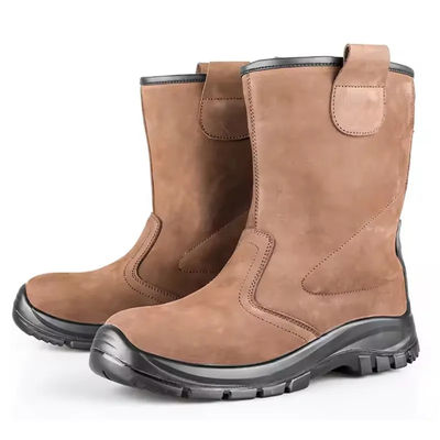Beli Brown Nubuck Knee High Boots Waterproof Non Slip Oil Resistant Shoes online manufacture