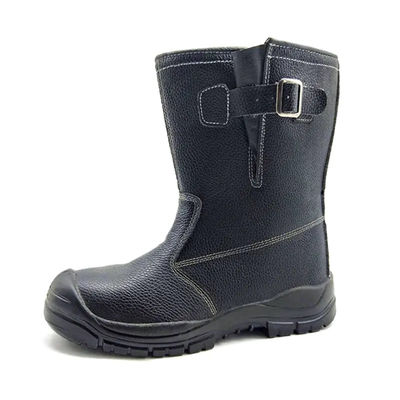 Beli Steel Toe / Steel Plate Welding Safety Shoes Pure Leather High Ankle Shoes Untuk Pria online manufacture