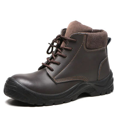 Beli Anti-pencuran Sepatu keselamatan industri tahan air Fashion Brown Boots Unisex online manufacture