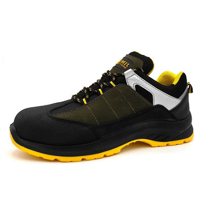 Beli Sepatu keselamatan industri bernapas Sepatu hitam yang nyaman dan tidak licin untuk bekerja online manufacture