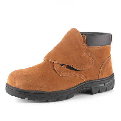 Beli Unisex Pengelasan Sepatu Keamanan Pria Baja Toe Pengelasan Sepatu Kuning online manufacture