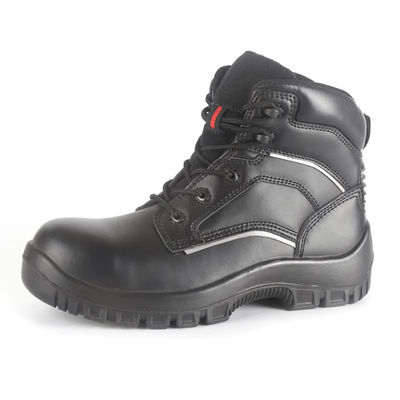 Beli Sepatu Hitam Setengah Lutut Slip Resistant Steel Toe Mining Boots Disesuaikan online manufacture