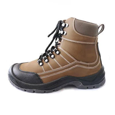 Beli Sepatu Kerja Keamanan Tugas Berat Brown Pria Waterproof Non Slip online manufacture