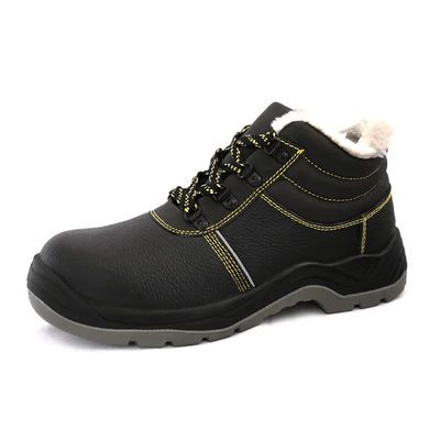 Beli Sepatu pengaman musim dingin kulit asli tahan air hangat sepatu kerja pria online manufacture