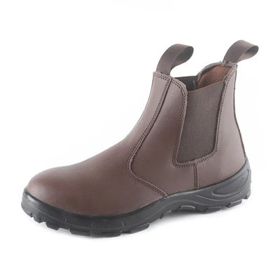 Beli Sepatu Keamanan Kulit Lurus Chelsea S3 Waterproof Slip Resistant Steel Toe Boots online manufacture
