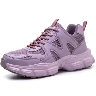 Beli Sepatu Keamanan Unisex Untuk Wanita Sepatu Jari Baja Pink Kuning Ungu online manufacture