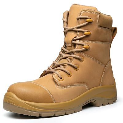 Beli Yellow Style Martin Boots Resistant Slip / Wear Resistant Sepatu kerja kulit sapi online manufacture