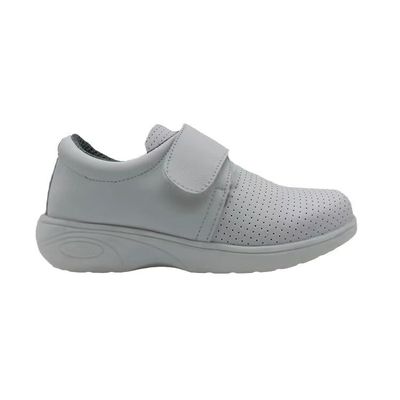 Beli Sneakers Putih Bernafas Kerongkongan Karet Super Serat Kulit Perawat sepatu online manufacture