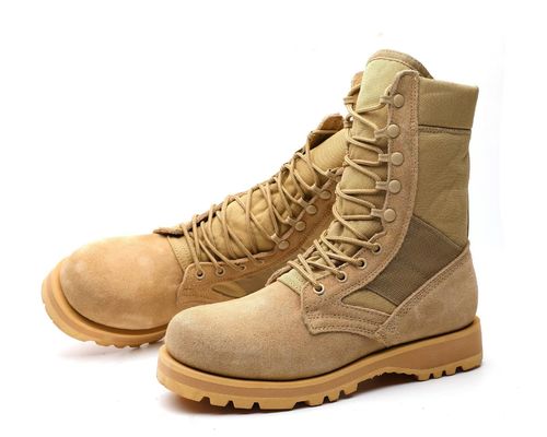 Beli Sepatu Keamanan Taktis Kulit Suede Sepatu Kerja Tinggi Sepatu Linen Dilapisi Untuk Panas online manufacture