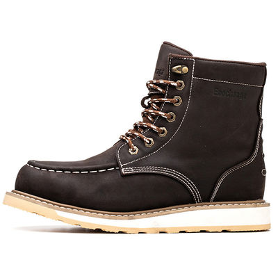 Beli Grosir Nubuck Kulit Goodyear Welt Insinyur Karet baja Toe online manufacture