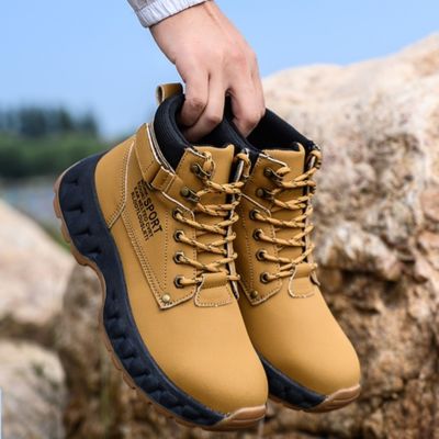 Beli Sepatu Kerja Keamanan Mikrofiber Ringan Dengan Kaki Baja Dan Sol Karet online manufacture