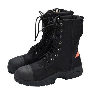 Beli Sepatu Kerja Hitam Dengan Sol Karet Sepatu Keamanan Canvas Unisex online manufacture