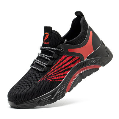 Beli Warna Musim Panas Flying Knit Industrial Work Boots Kevlar Steel Toe Shoes online manufacture