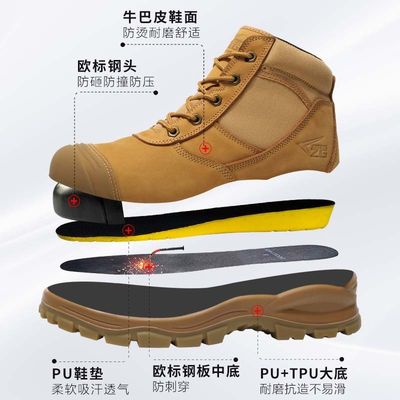 Beli Sepatu Keamanan Piring Baja Standar Eropa Sepatu Kerja Kaki Baja Untuk Keamanan online manufacture
