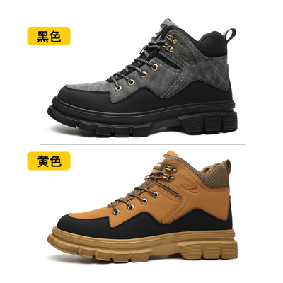 Beli OEM Microfiber Kulit Sepatu Keamanan Baja Toe Kevlar Sepatu Keamanan EVA Sol Sepatu Kerja Keamanan Sepatu Kerja online manufacture