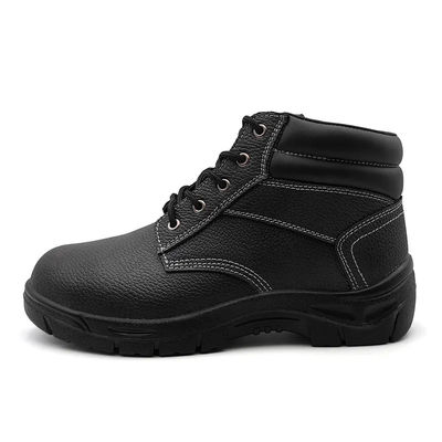 Sepatu pengaman kulit sapi potong menengah hitam Sepatu pengaman S3 Standar