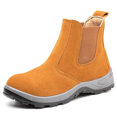 Sepatu pengelasan anti-slip Sepatu pengelasan tahan lama Sepatu pengelasan kulit untuk pria