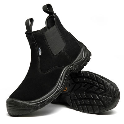 Ketahanan Mid Cut Chelsea Boots Unisex Steel Toe Chelsea Boots Kerja