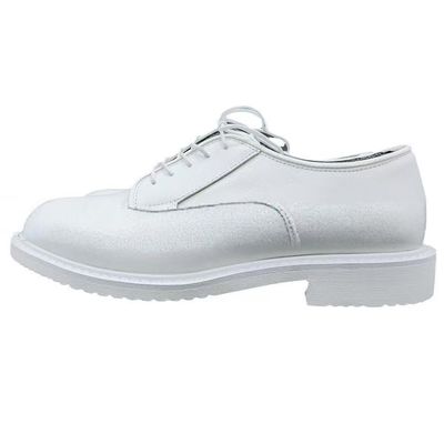 Steel Toe White Shoes Unisex PU Sol Safety Shoes Anti Smash Anti Pencuran
