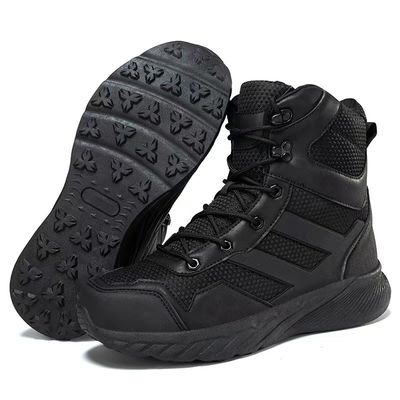 Aku sepatu hiking taktis Semi-Tinggi Resistant Slip Gurun dan sepatu penyelamatan