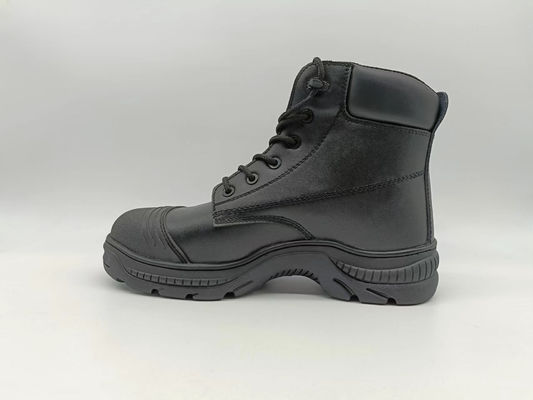 Sepatu Pemadam Kebakaran Kulit Bernafas Waterproof Ringan Nyaman Sepatu Kerja Hitam