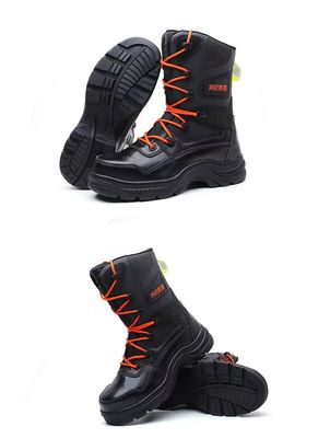 Waterproof Firefighter Salvation Boots Anti Puncture Oil Resistant Safety Boots