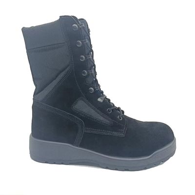 Black High Top Desert Taktik Sepatu Suede Bernafas Outdoor Hiking Boots