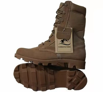 Custom tahan lama tempur taktis Jungle Beige Shoes Gurun Khaki Sepatu Karet