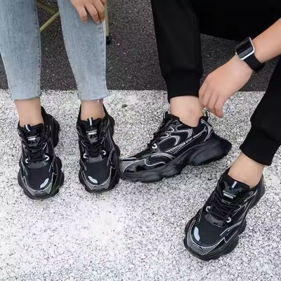 Microfiber Flyknit Hitam Sepatu Keamanan Industri Unisex EVA Sol Sepatu Kerja
