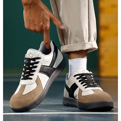 Kevlar Midsole Unisex Microfiber Suede Sepatu Kerja untuk Keamanan Industri dalam Beige Hitam dan Brown