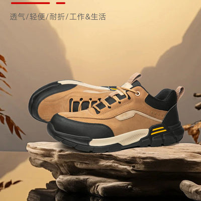 Isolasi 10kV kulit sapi Sepatu Elektrik Dengan Kevlar Dan Shock Absorbing Rubber Sol