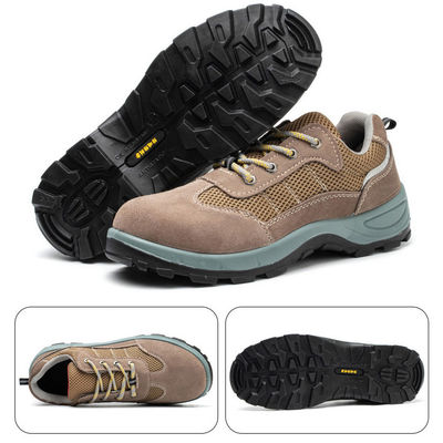 Microfiber Pu Injeksi Kevlar Sepatu Keamanan Industri Baja Toe Anti Smashing Kerja